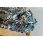 viscose fleurs - un chat sur un fil