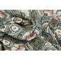viscose à fleurs céladon - un chat sur un fil