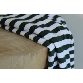 jersey rayé vert sapin - un chat sur un fil