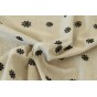broderie fleurs sur lin