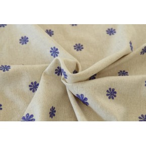 tissu lin et viscose - bleu