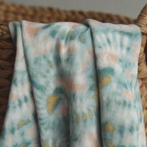 tissu double gaze tie and dye