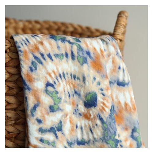 Double gaze tie and dye - marine et rouille Double gaze tie and dye - marine et rouille