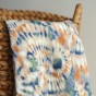 Double gaze tie and dye - marine et rouille
