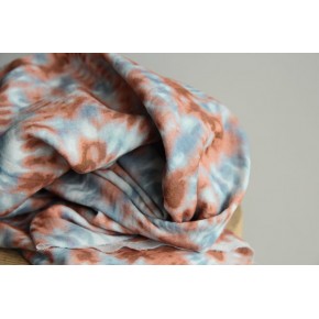 tissu tie and dye coton - un chat sur un fil