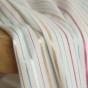 voile de coton rayé - un chat sur un fil