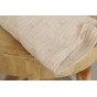 tissu en double gaze de coton - lurex doré