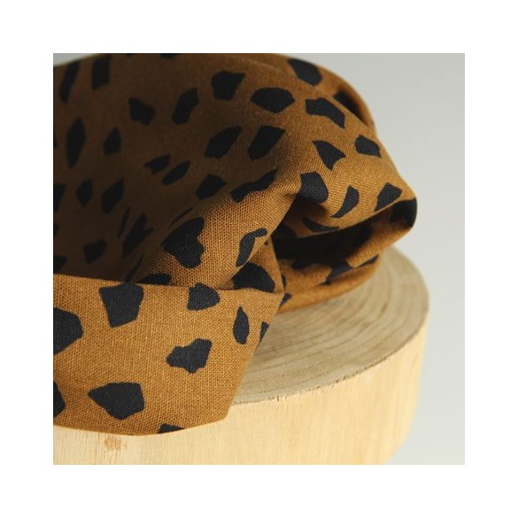 lin et viscose stains - caramel