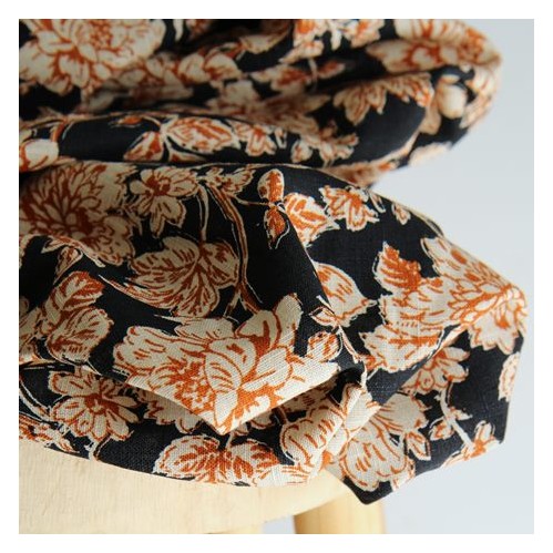tissu en lin - dahlia tissu en lin - dahlia