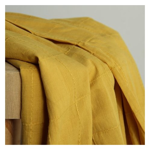 voile de coton brodé - jaune voile de coton brodé - jaune