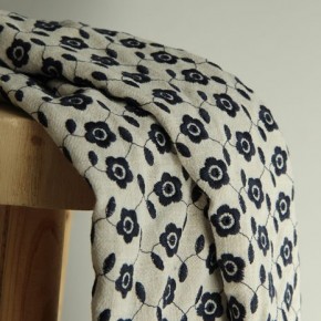 tissu lin et viscose - broderies