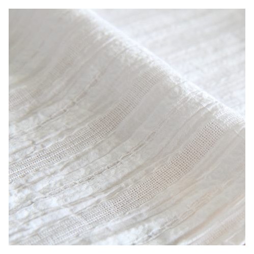 Voile de coton brodé - blanc Voile de coton brodé - blanc