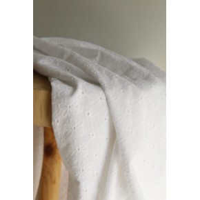 broderie anglaise blanc - fleurette