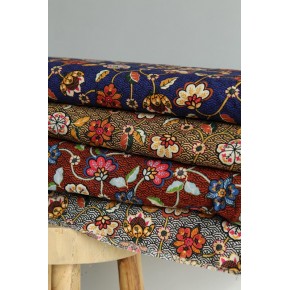 collection de tissus imprimé fleurs - un chat sur un fil