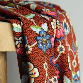 Coton et viscose nippon - brique