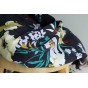 jolie viscose imprimé fleurs - un chat sur un fil