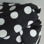 tissu popeline de viscose - pois night