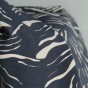 tissu bengaline zèbre - marine et beige