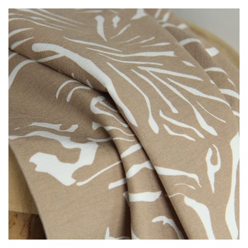 tissu bengaline zèbre - beige tissu bengaline zèbre - beige