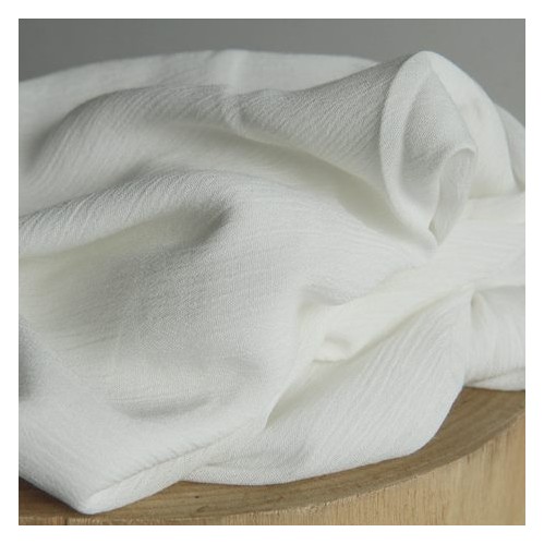 crépon blanc cassé - un chat sur un fil crépon blanc cassé - un chat sur un fil