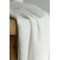 joli crépon de viscose blanc - un chat sur un fil