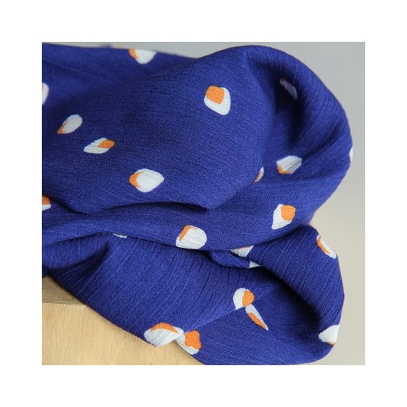 crépon de viscose - fleurs