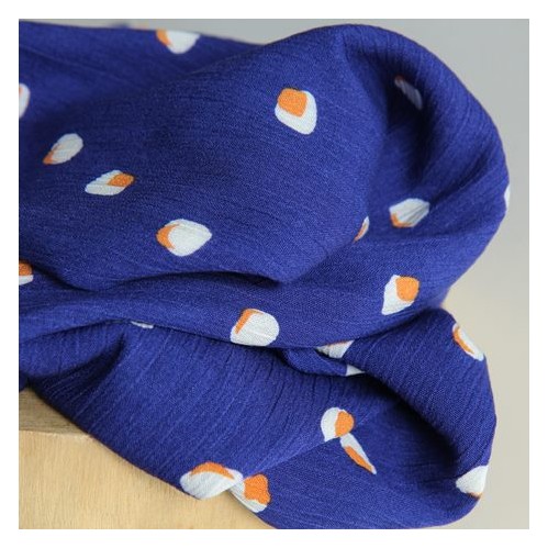 crépon de viscose - fleurs crépon de viscose - fleurs