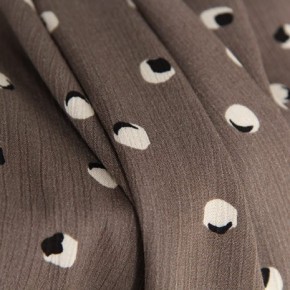 tissu crépon de viscose bleu - un chat sur un fil