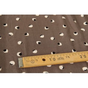 tissu crêpe - pois