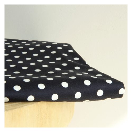 satin de coton imprimé pois - un chat sur un fil satin de coton imprimé pois - un chat sur un fil
