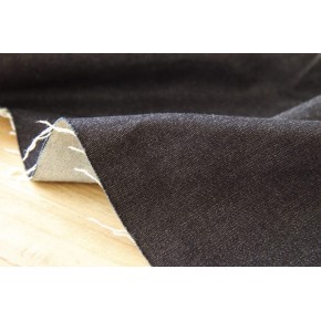denim fin brut - tissu upcyclé