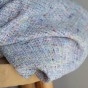 Tweed bleu chiné - collection upcycling