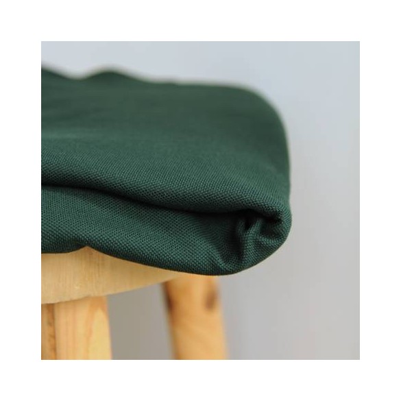 tissu polo vert foncé - collection upcycling