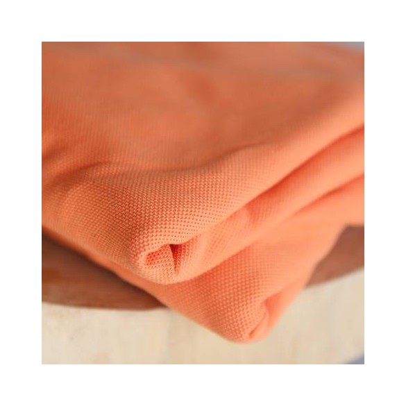 tissu polo orange- collection upcycling