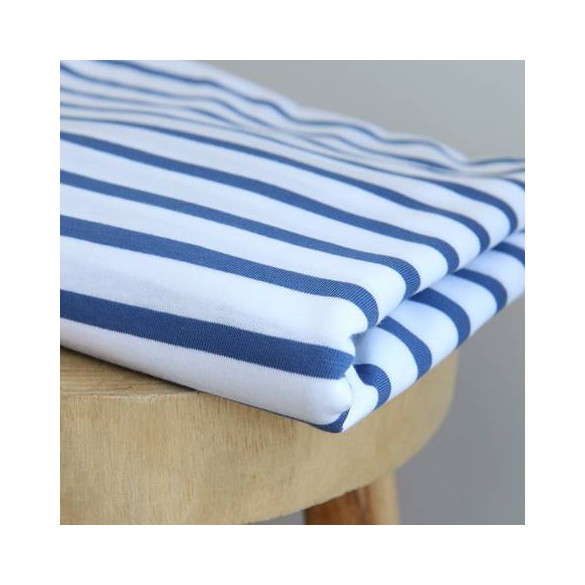 jersey marinière bleu et blanc - un chat sur un fil