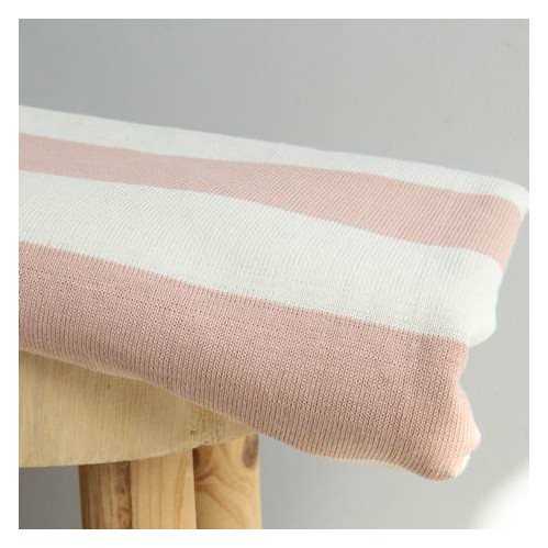 jersey marinière écru et vieux rose - un chat sur un fil jersey marinière écru et vieux rose - un chat sur un fil