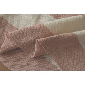 maille marinière en coton - rose et écru