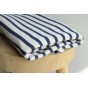 tissu marinière en coton - un chat sur un fil