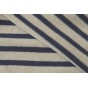 tissu marinière épais - un chat sur un fil