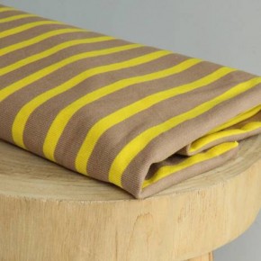 jersey marinière beige et jaune - un chat sur un fil