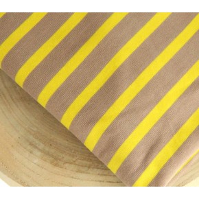 tissu rayé jaune et beige - fabriqué en france