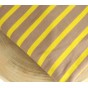 tissu rayé jaune et beige - fabriqué en france