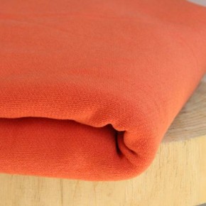 sweat coton orange tangerine - tissu upcyclé