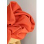 tissu french terry orange tangerine - un chat sur un fil