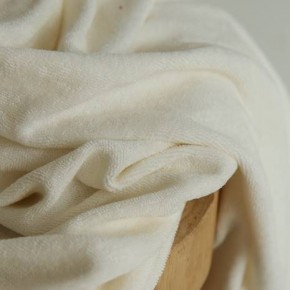 tissu éponge jersey écru - un chat sur un fil