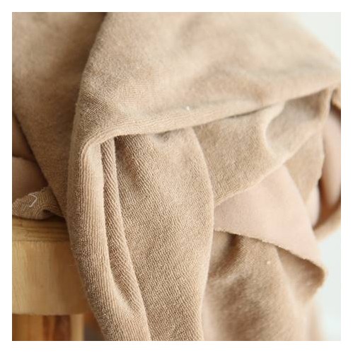 tissu éponge jersey BEIGE - un chat sur un fil tissu éponge jersey BEIGE - un chat sur un fil