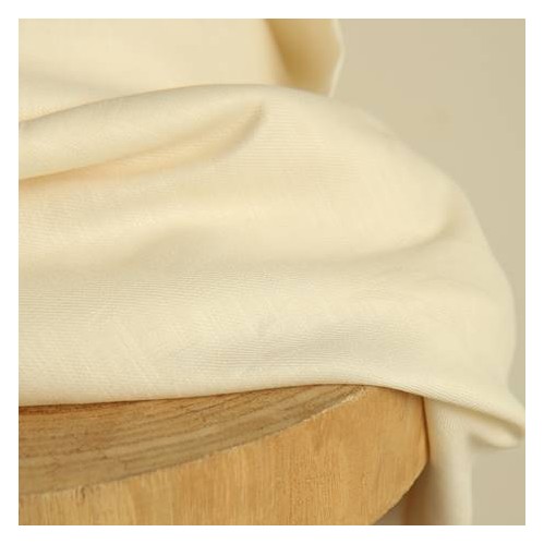 tissu coton et lin écru - un chat sur un fil tissu coton et lin écru - un chat sur un fil
