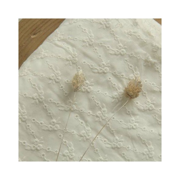 tissu broderie coton - émilienne