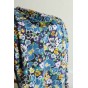 crêpe de viscose fleurs bleues