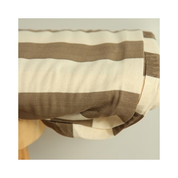 jersey marinière écru et taupe - un chat sur un fil